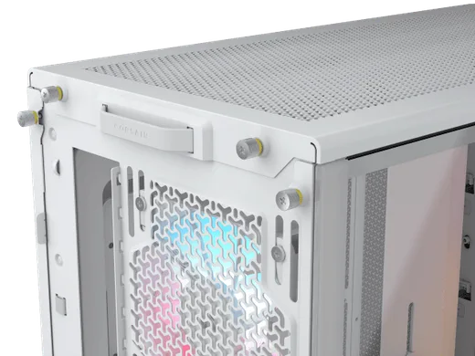 Corsair FRAME 4000D LCD RS ARGB Blanc - MT/Sans Alim/E-ATX — vue 9
