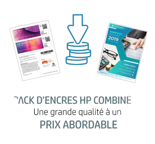 HP - Noir, Cyan, Magenta, Jaune - 6ZC65AE#301 — vue 3
