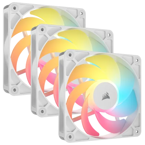 Corsair RS120-R ARGB (Pack 3x120mm) - Blanc-Seconde Vie — vue 12