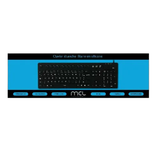 MCL Samar Wired waterproof silicone keyboard — vue 6
