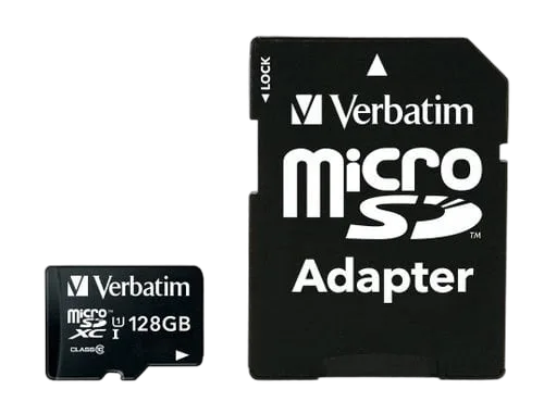 Verbatim M.SDXC PR. UHS-1 128GB 10 INC ADAPTER — vue 1