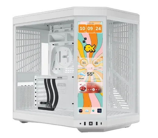 Hyte Y70 Touch Infinite Blanc - MT/Sans Alim/ATX
