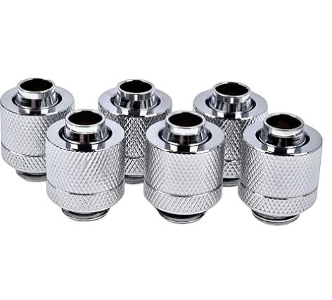 Alphacool Eiszapfen Fitting - 13/10/mm - G1/4 - Pack de 6 - Chrome — vue 3