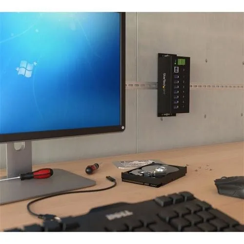 StarTech 7 Port Industrial USB 3.0 Hub - Metal — vue 4