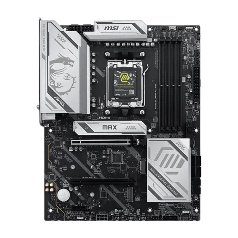 MSI MAG X870E GAMING MAX WIFI — vue 4