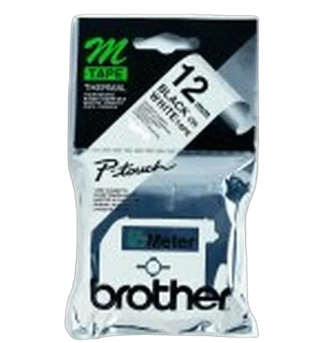 Brother Tape/black on white blister — vue 1