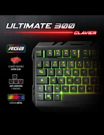 Spirit Of Gamer 4 en 1 Ultimate 300 - Clavier/Souris/Tapis/Casque — vue 5