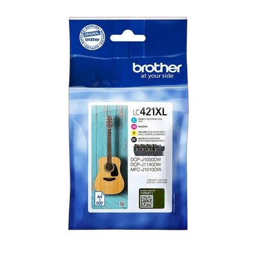 Brother - Noir, Cyan, Magenta, Jaune - LC421XLVAL — vue 1