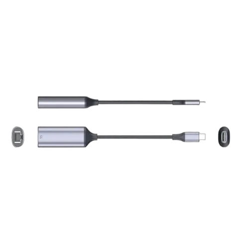 VALUE Convertisseur USB-C vers RJ45 - 0,13m - Gris — vue 2