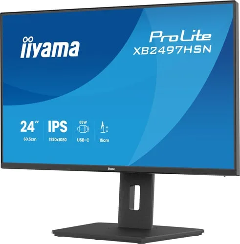 Iiyama Prolite XB2497HSN-B1 - 23.8" FHD 100Hz IPS 1ms Pivot Adaptive Sync — vue 3