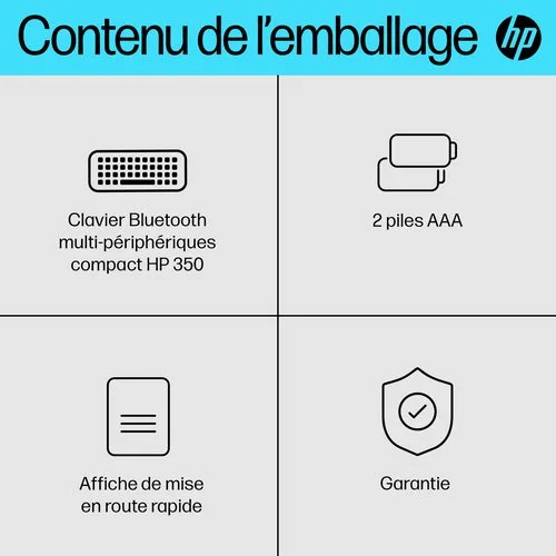 HP 350 BLK Compact Multi-Device KBD — vue 13