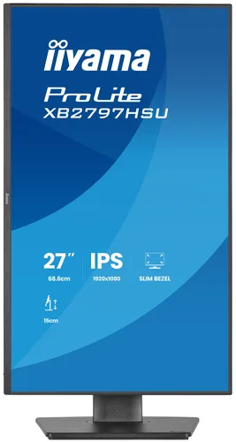 Iiyama Prolite XB2797HSU-B1 - 27" FHD 120Hz IPS 4ms Pivot Adaptive Sync — vue 3