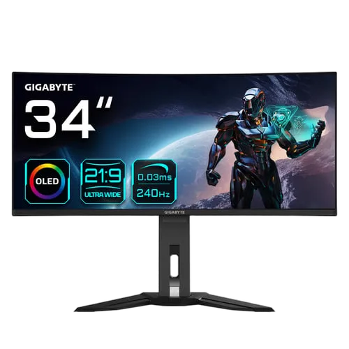 Gigabyte MO34WQC2 - 34" CURVE OLED UWQHD 240Hz 0.03ms USB-C — vue 1
