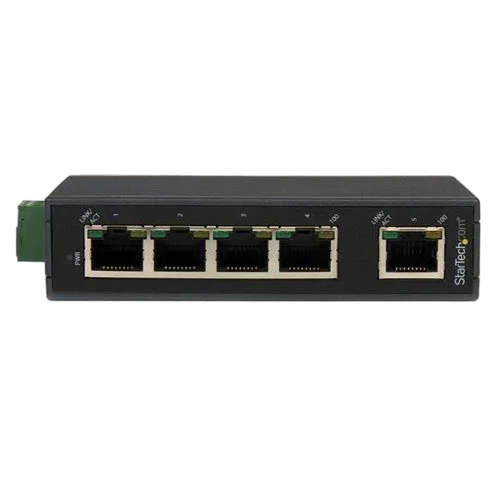 StarTech 5 Port Industrial 10/100 Ethernet Switch — vue 2