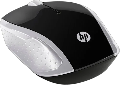 HP 200 Pk Silver Wireless Mouse — vue 2