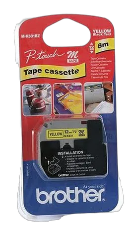 Brother BLISTER DE 1 RUBAN NOIR/JAUNE — vue 1