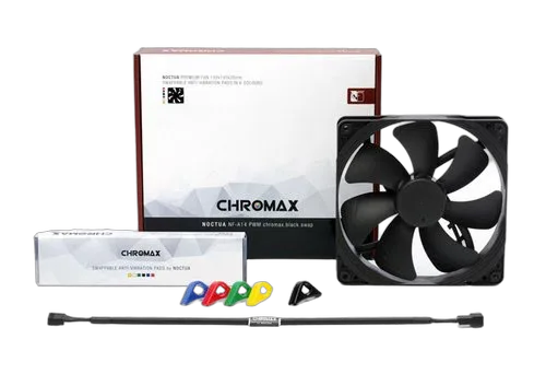 Noctua NF-A14 PWM chromax.black.swap - 140mm — vue 3