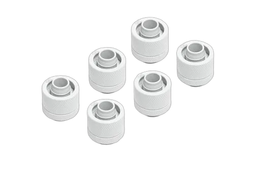 Alphacool Eiszapfen Fitting - 16/10mm - G1/4 - Pack de 6 - Blanc — vue 1