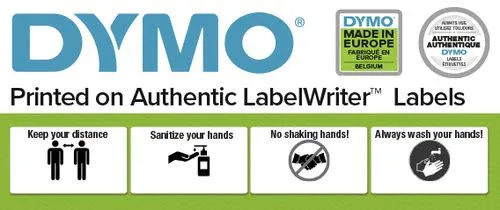 Dymo WHITE NAME BADGE LABELS — vue 5