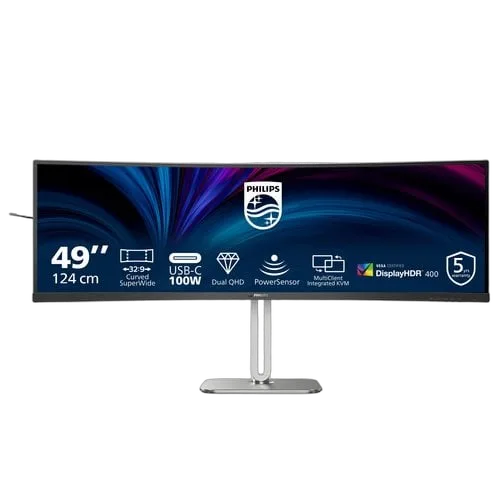 Philips 49B2U5900C - 49" CURVE DQHD 75Hz USB-C Rj45 Adaptive Sync — vue 1