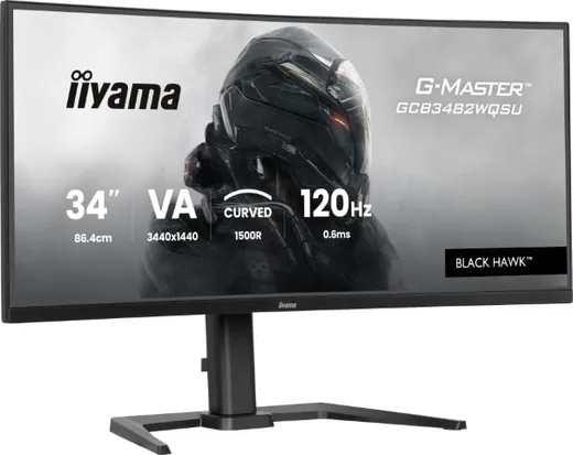 Iiyama G-MASTER GCB3482WQSU-B1 - 34" CURVE UWQHD 120Hz VA 0.6ms HDR FreeSync Premium — vue 9