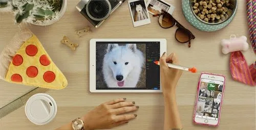 Logitech Crayon Orange, Blanc — vue 18