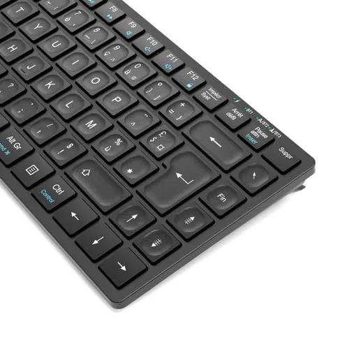 Port Mini keyboard - Sans fil - Noir — vue 4