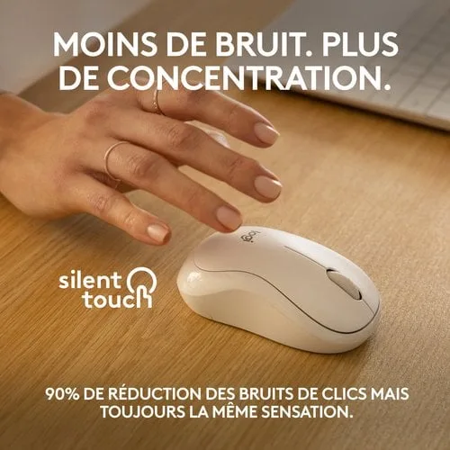 Logitech M240 Silent - Sans-Fil - Blanc — vue 3