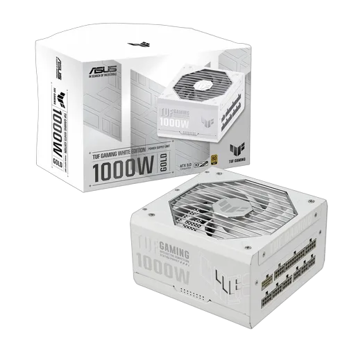 Asus ATX 1000W - 80+ GOLD - TUF GAMING 1000G White — vue 1
