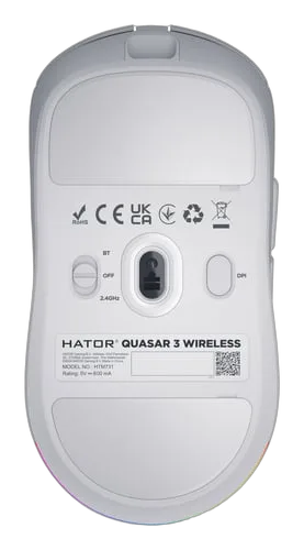 Hator Quasar 3 - Sans-Fil - RGB - Blanc — vue 3