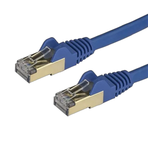 StarTech 0.5m Blue Cat6a Ethernet Cable - STP — vue 1