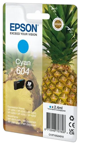 Epson Ink/604 Pineapple 2.4ml CY SEC — vue 1