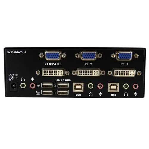 StarTech 2 Port DVI VGA Dual Monitor KVM Switch — vue 3