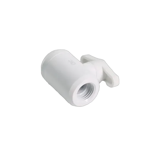 Alphacool Vanne à Bille 2 Voies pour Embouts 1/4" - Blanc — vue 2
