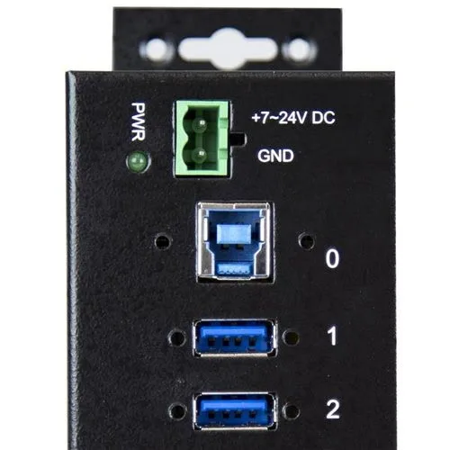 StarTech 10 Port Industrial USB 3.0 Hub - Metal — vue 3