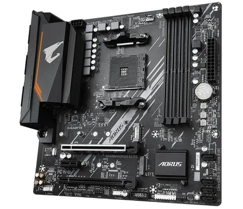 Gigabyte B550M AORUS ELITE — vue 4