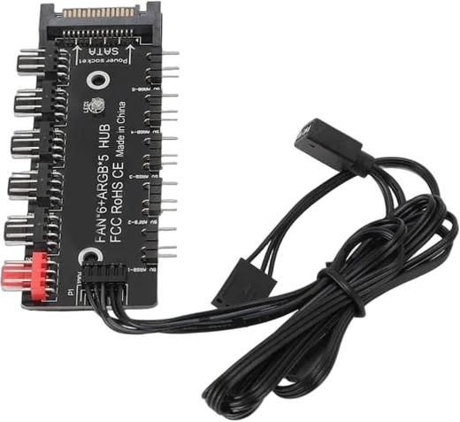 Deepcool R-EDF120-BKAPP86-G-1 + CG580 FAN HUB Noir — vue 6