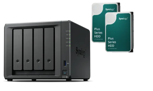 Synology DS423+ - 4 Baies avec 2 Disques de 4To — vue 1