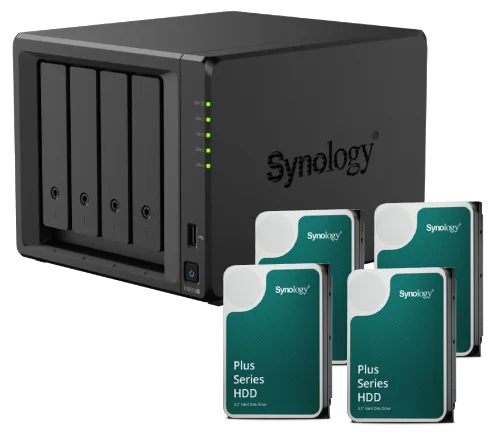 Synology DS925+ - 4 Baies avec 4 disques de 12T HAT3310-12T — vue 1