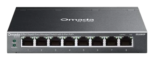 TP-Link ES208GP OMADA 8-PORT GIGABIT — vue 1