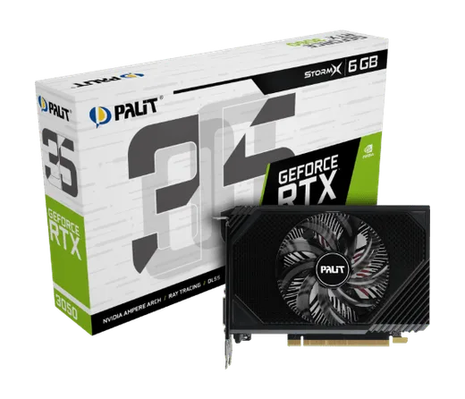 Palit GeForce RTX 3050 6Go StormX — vue 1