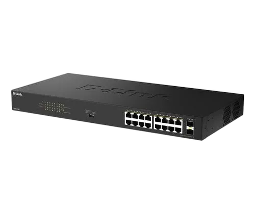 D-LINK SWITCH POE 16XGE + 2XSFP — vue 3