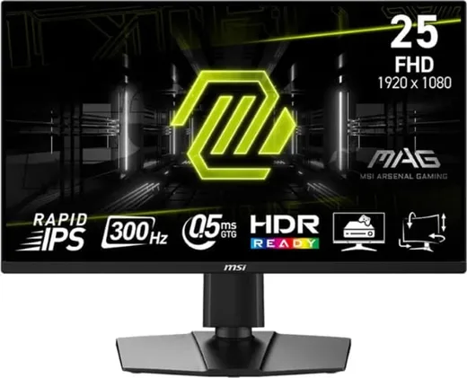 MSI MAG 255PXF -24.5" FHD 300Hz Fast IPS 1ms Pivot FreeSync Premium — vue 1
