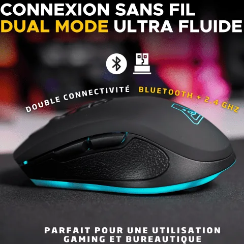 The G-LAB Kult Krypton - Sans-Fil - RGB - Noir — vue 2