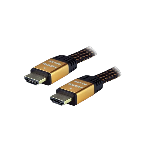 MCL Samar Câble HDMI 2.0 Highspeed + Ethernet mâle/mâle tressé/plat - 3m — vue 1