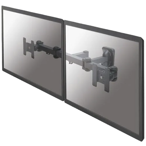 NewStar Wall Mount Dual 10-27" FullMotion SILVER — vue 1