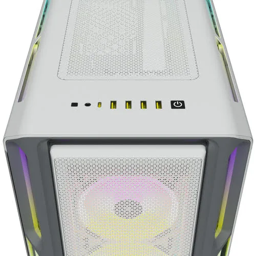 Corsair iCUE 5000T Midi-Tower, RGB, Tempered Glass - weiÃŸ — vue 7