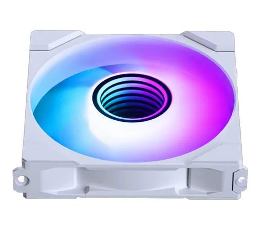 Phanteks M25 Gen2 PWM Blanc 120 mm D-RGB — vue 3