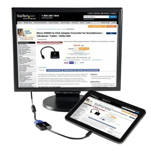 StarTech HDMI to VGA Adapter Smartphones/Tablet — vue 5