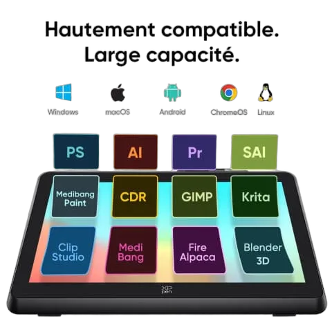 XPPEN Artist 22 Plus MD220FH_EU - 5080LPI 22" Noir — vue 5